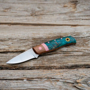 Field Mouse-  Box Elder Burl w/ Natural Canvas